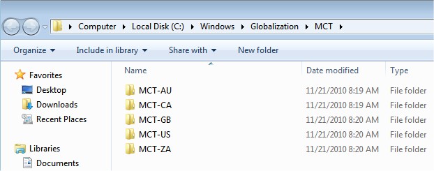 MCT Folders
