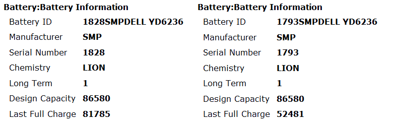 powercfg -energy Battery Information