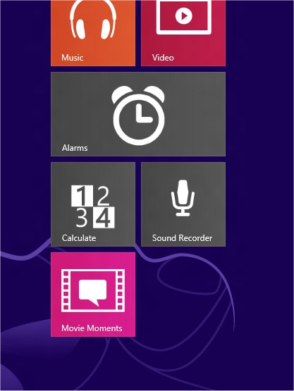 New Apps: Alarms, Calculate, Sound Recorder, and Movie Moments