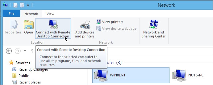 Connect with Remote Desktop Connection