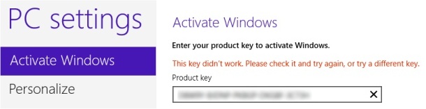 Activate Windows 8