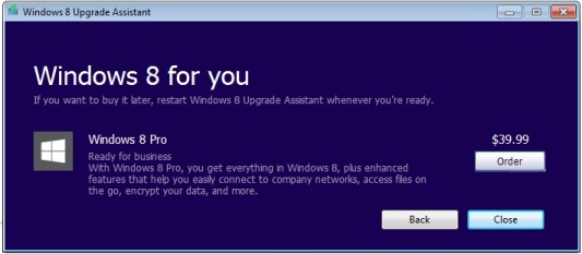 Windows Upgrade Assistant USA Offer Price $40