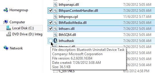 Windows Explorer File Selection using check boxes