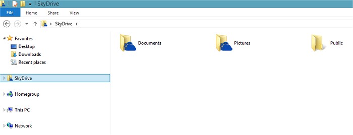 Windows 8.1 SkyDrive Windows Explorer integration