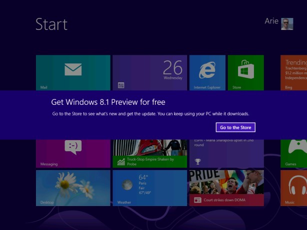 Get Windows 8.1 update