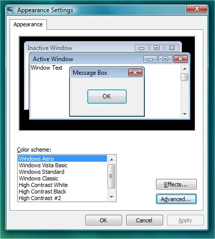Streamline Windows Vista's Window Borders - Border Padding = 0