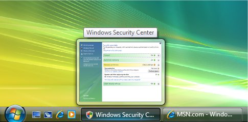 Live Taskbar Thumbnails